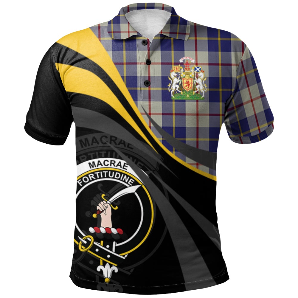 Clan MacRae of Conchra 03 Tartan Polo Shirt - Royal Coat Of Arms Style LV42 MacRae of Conchra 03 Tartan Tartan Polo   