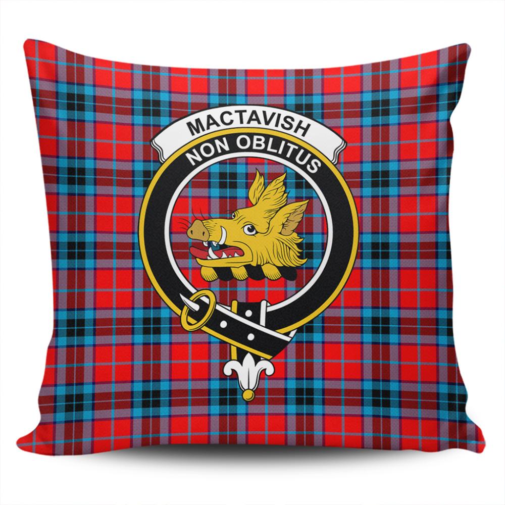 Clan MacTavish Modern Tartan Crest Pillow Cover HH98 Clan MacTavish Tartan Today   