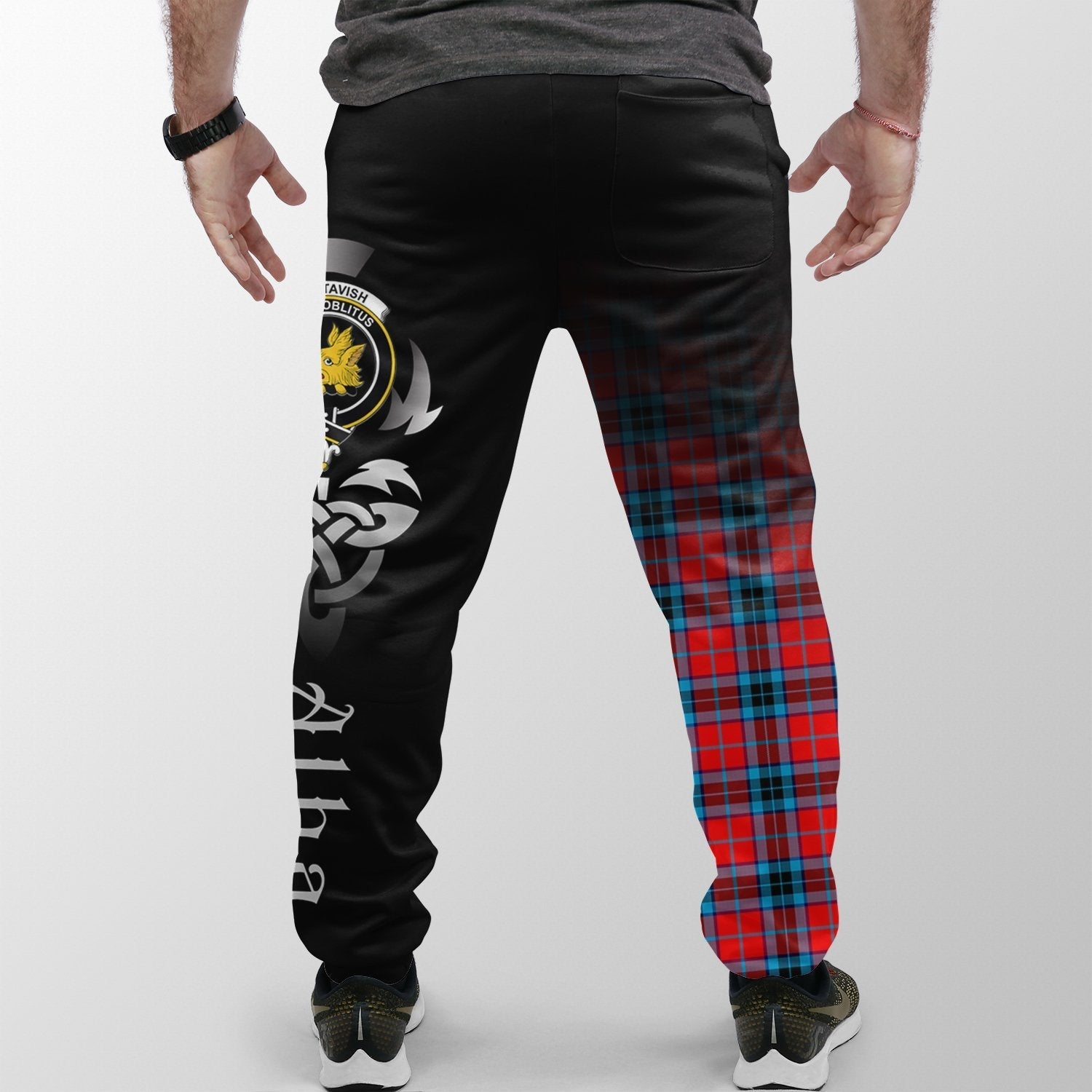 Clan MacTavish Modern Tartan Crest Jogger Sweatpants  Alba Celtic Style PS61 Clan MacTavish Tartan Today   