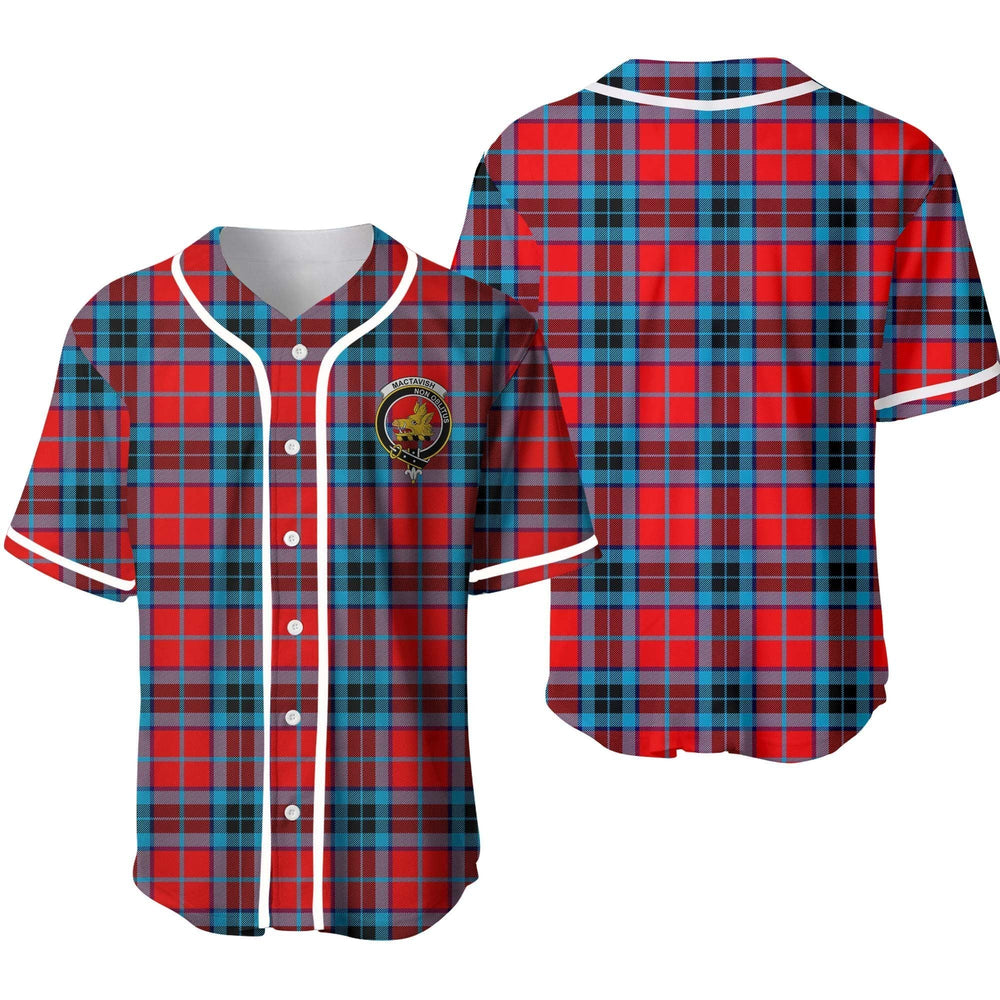 Clan MacTavish Tartan Unisex Baseball Jersey KQ68MG39 Clan MacTavish Tartan Today   