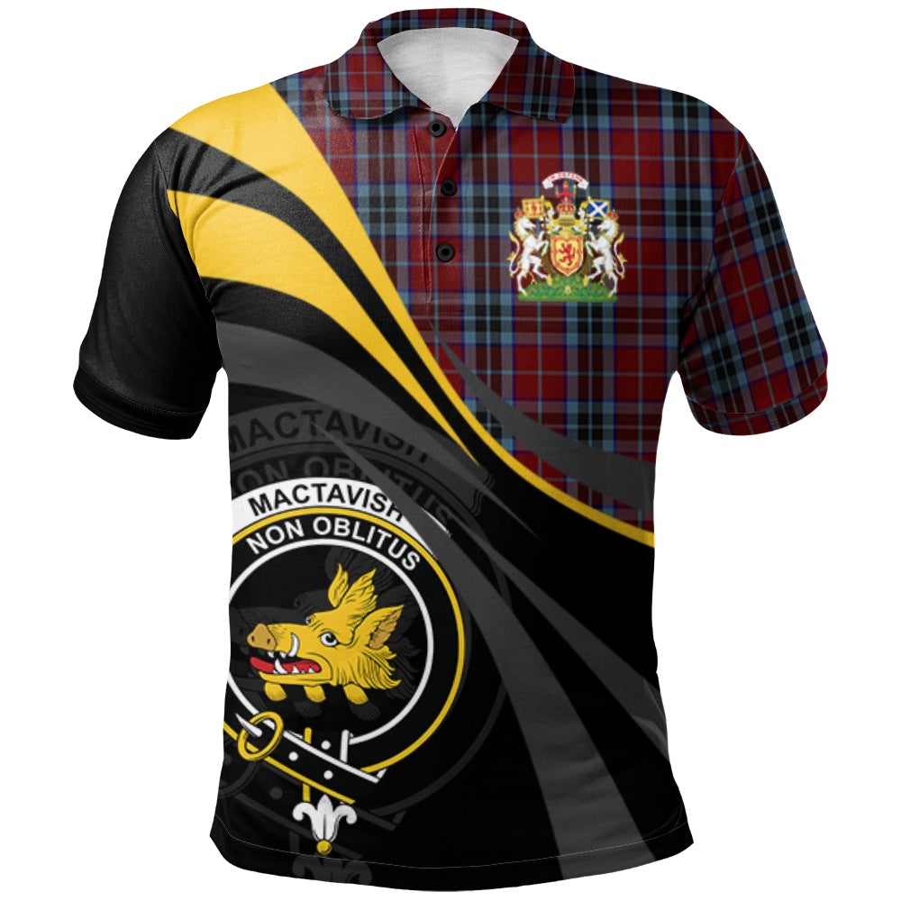 Clan MacTavish 02 Tartan Polo Shirt - Royal Coat Of Arms Style UH20 MacTavish 02 Tartan Tartan Polo   