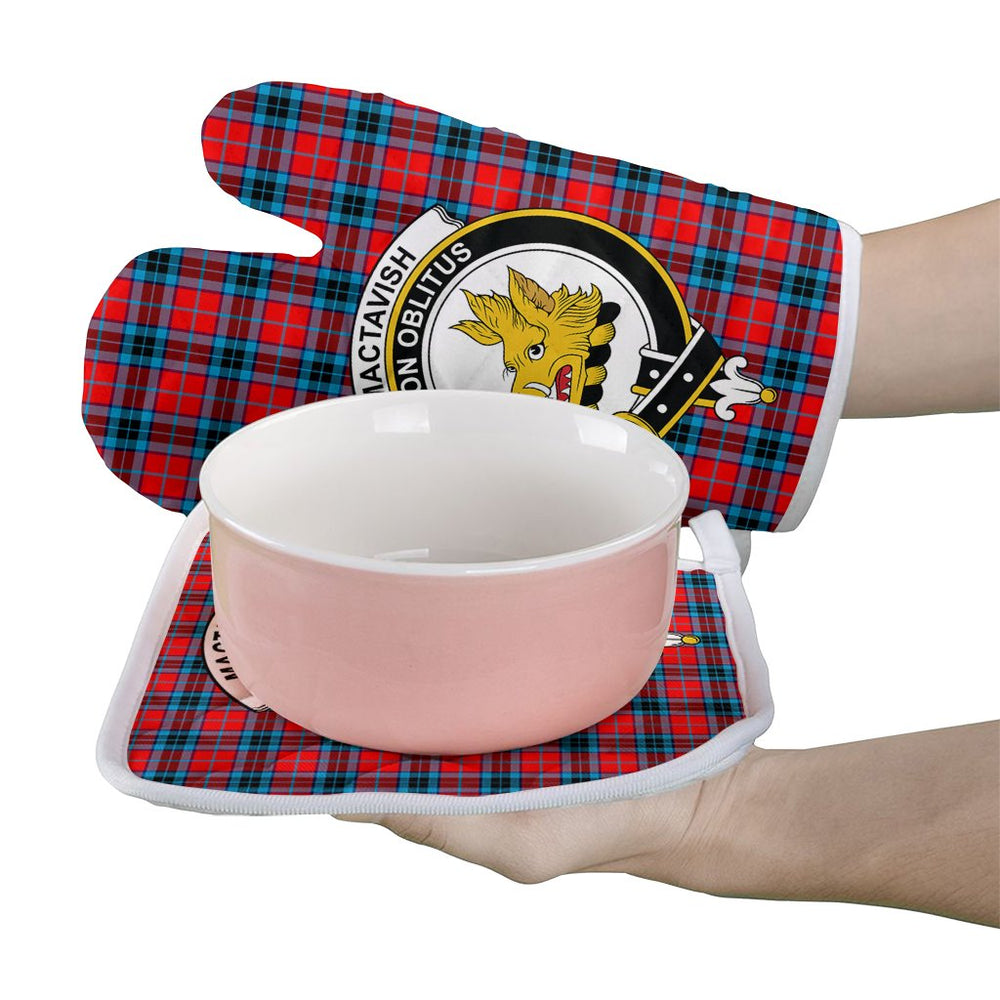 Clan MacTavish Modern Tartan Crest Oven Mitt And Pot Holder (2 Oven Mitts + 1 Pot Holder) EA10 Clan MacTavish Tartan Today   