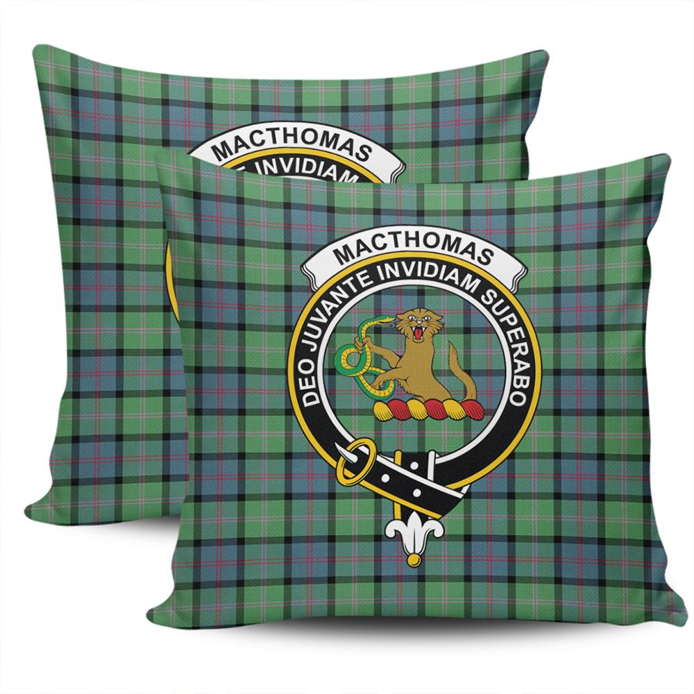 Clan MacThomas Ancient Tartan Crest Pillow Cover QQ97 Clan MacThomas Tartan Today   