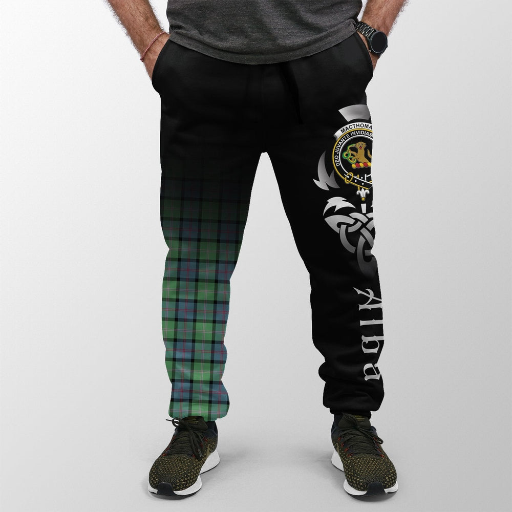 Clan MacThomas Ancient Tartan Crest Jogger Sweatpants  Alba Celtic Style DC77 Clan MacThomas Tartan Today   
