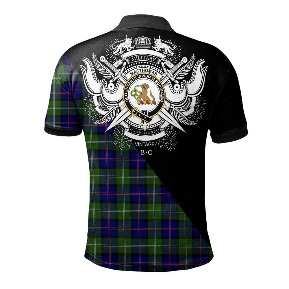 Clan MacThomas Modern Clan - Military Polo Shirt YI88 MacThomas Modern Tartan Tartan Polo   