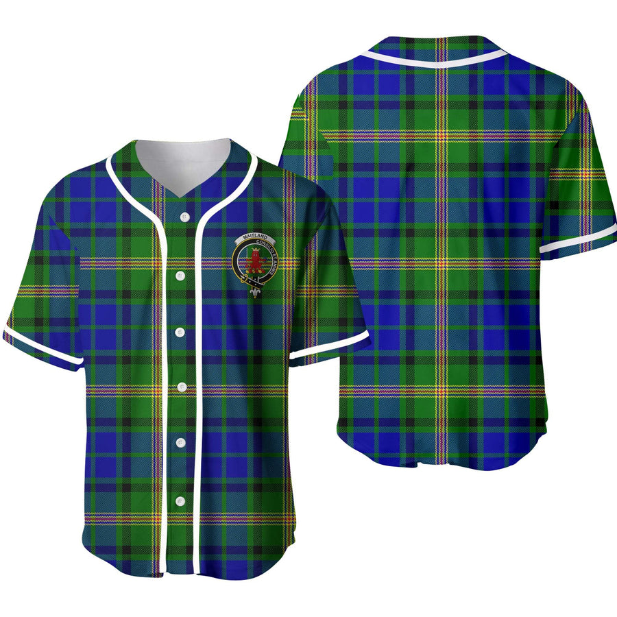 Clan Maitland Tartan Unisex Baseball Jersey