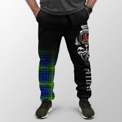 Clan Maitland Tartan Crest Jogger Sweatpants Alba Celtic Style
