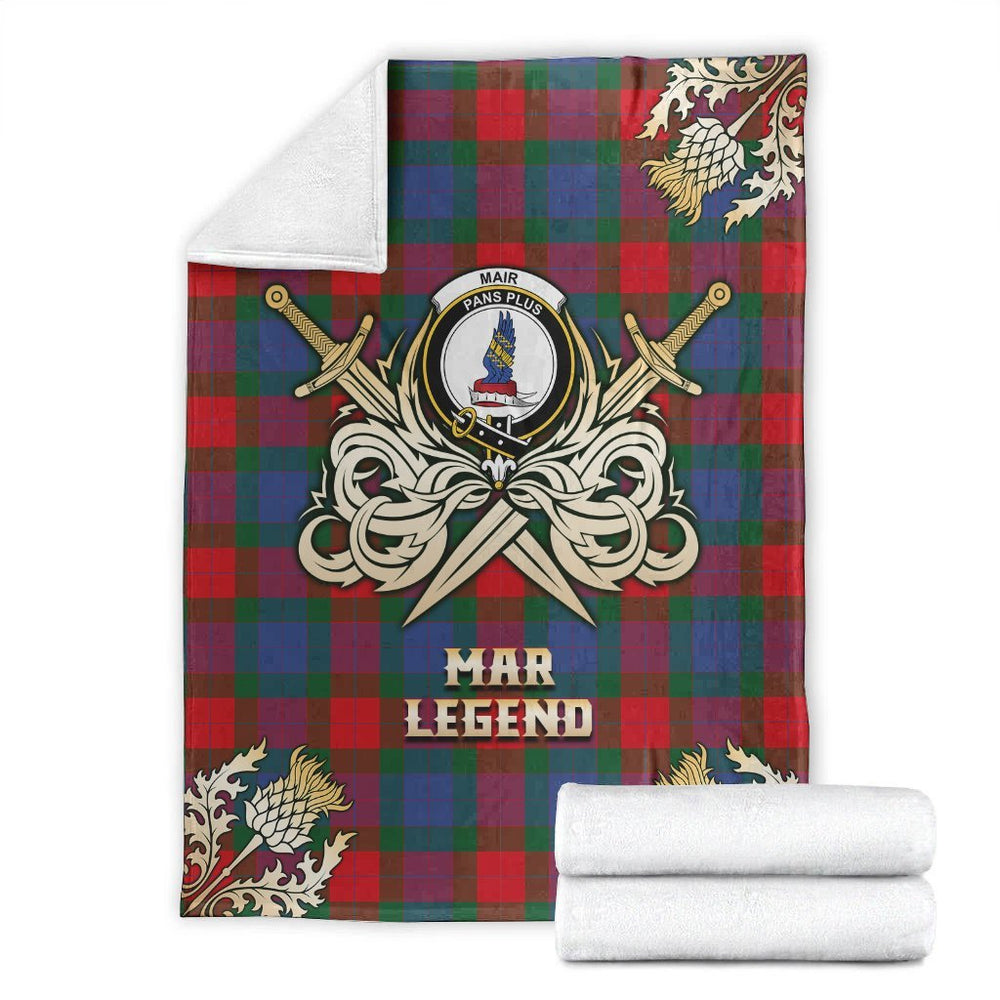 Clan Mar Tartan Gold Courage Symbol Blanket QO31 Clan Mar Tartan Today   