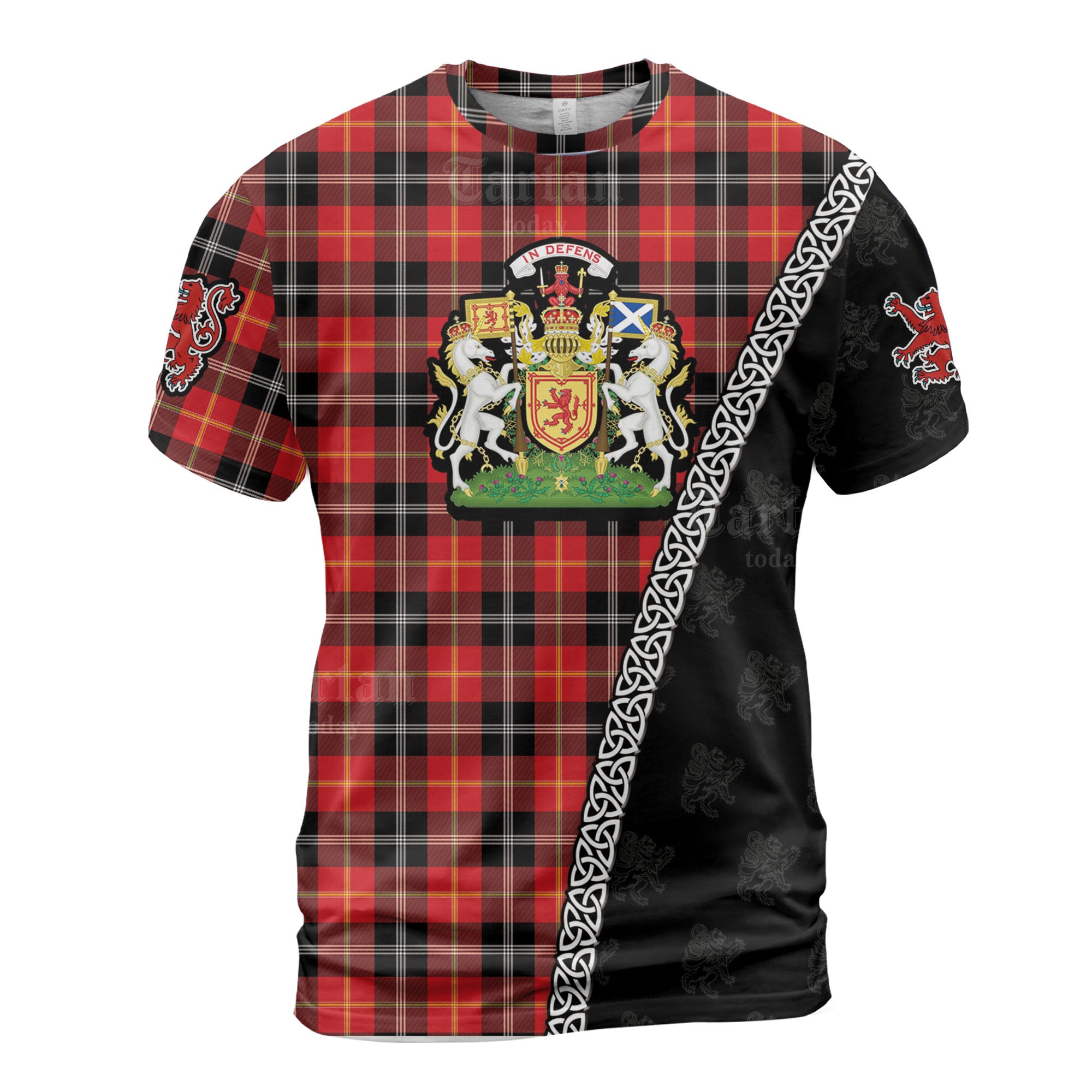 Personalized Clan Marjoribanks Tartan Shirt with Scotland Coat of Arms & Custom Name SB55