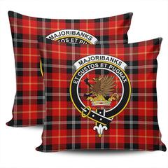 Clan Marjoribanks Tartan Crest Pillow Cover PM17 Clan Marjoribanks Tartan Today   