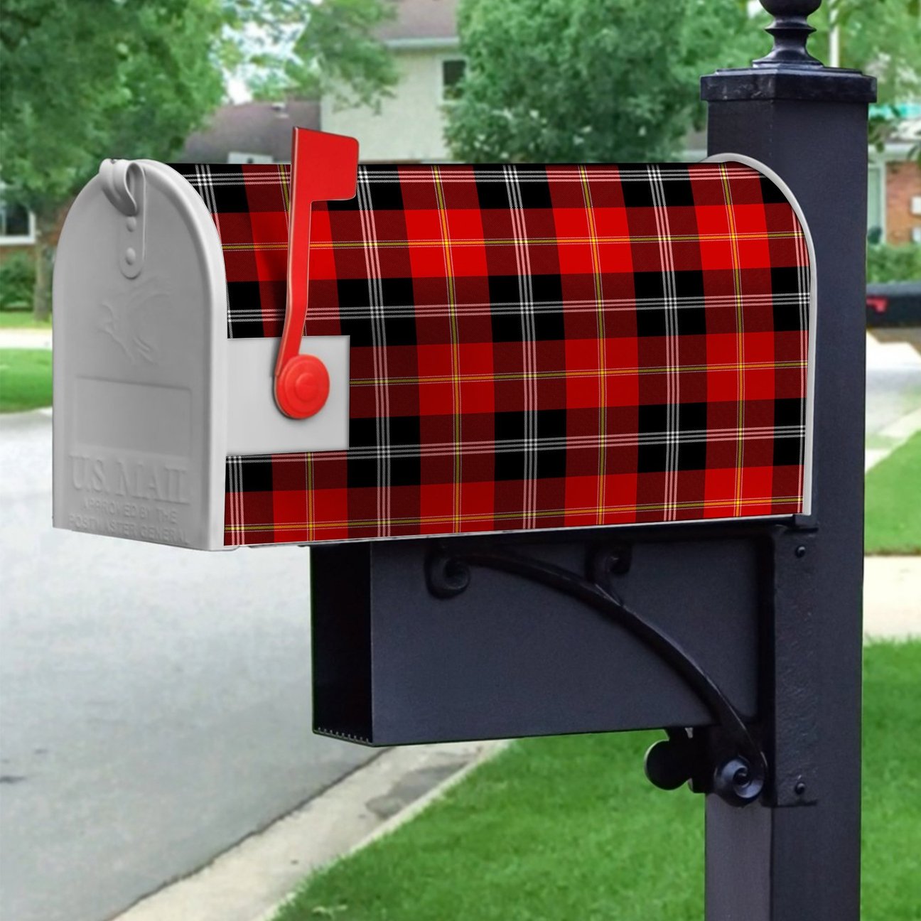 Clan Marjoribanks Tartan Crest Mailbox DT81 Clan Marjoribanks Tartan Today   