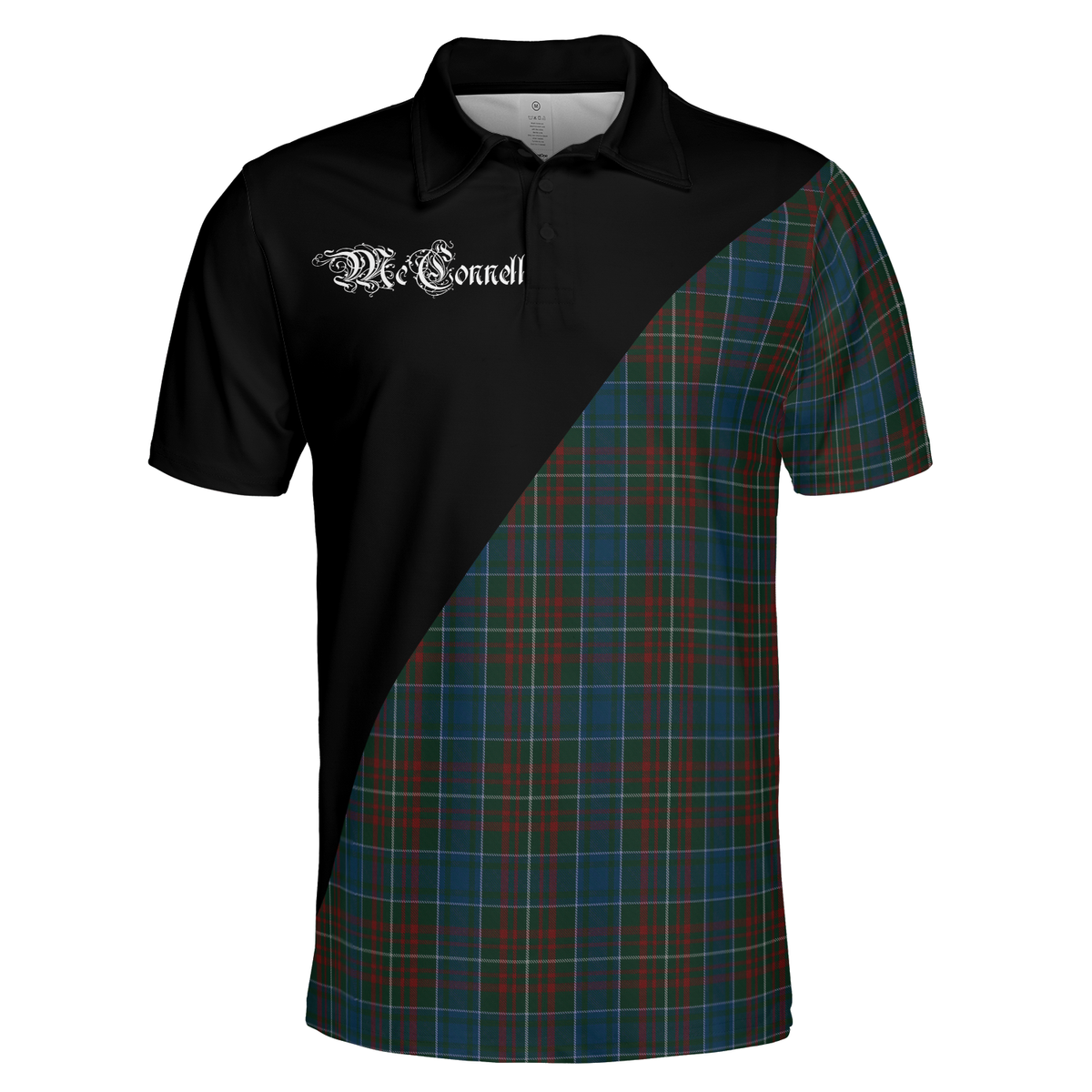 Clan McConnell Clan - Military Polo Shirt FB36 McConnell Tartan Tartan Polo   