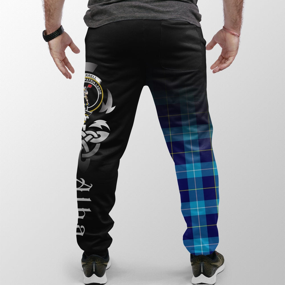 Clan McKerrell Tartan Crest Jogger Sweatpants  Alba Celtic Style QR66 Clan Kerr Tartan Today   