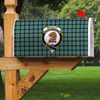 Clan Melville Tartan Crest Mailbox