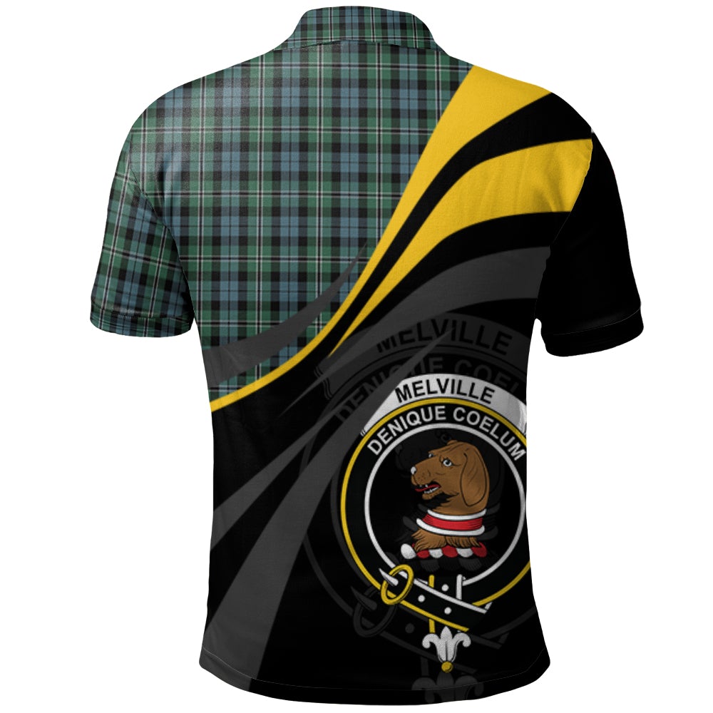 Clan Melville 01 Tartan Polo Shirt - Royal Coat Of Arms Style IZ74 Melville 01 Tartan Tartan Polo   