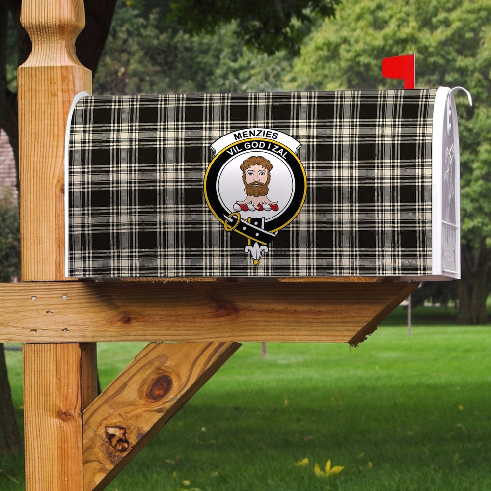 Clan Menzies Black & White Ancient Tartan Crest Mailbox UN17 Clan Menzies Tartan Today   