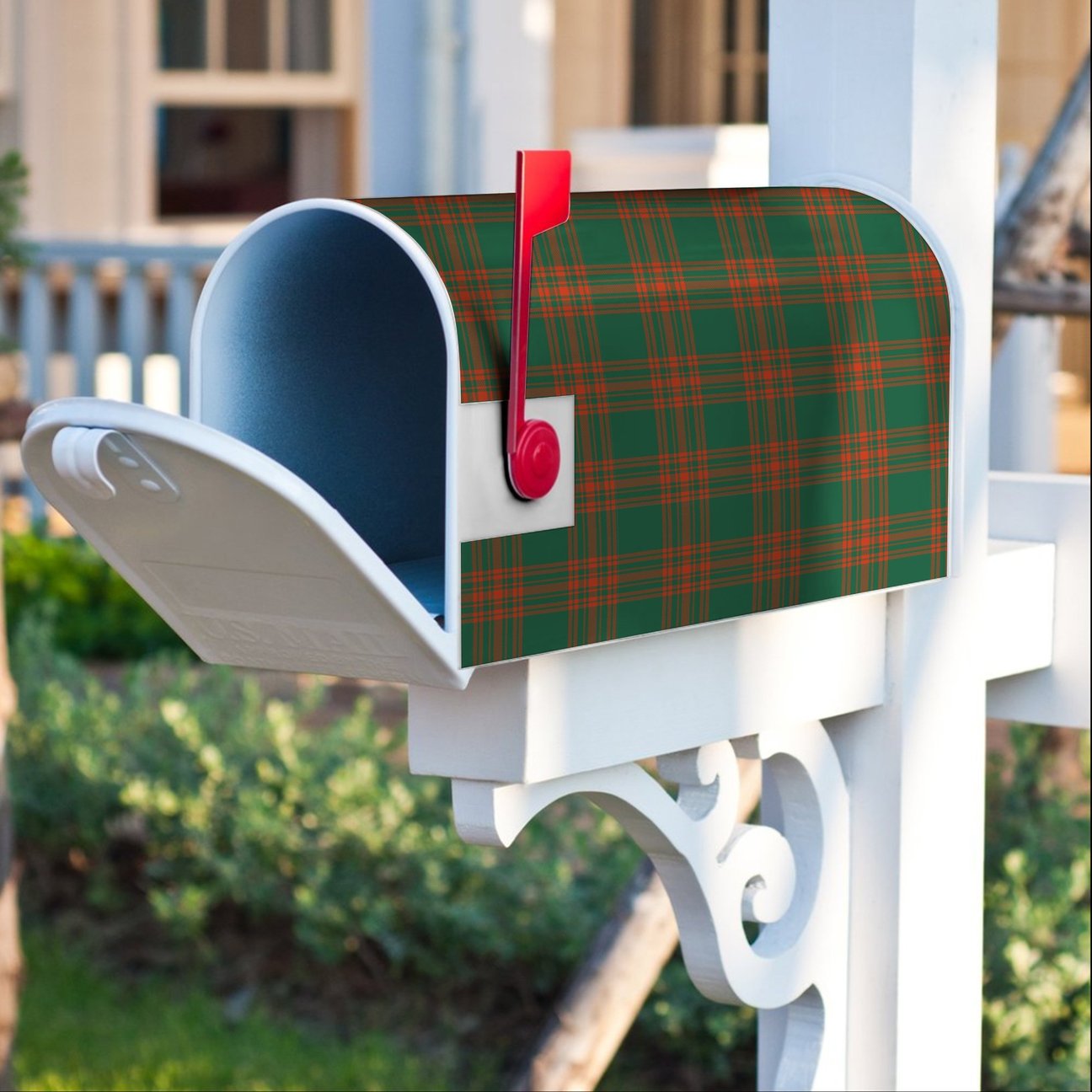 Clan Menzies Green Ancient Tartan Crest Mailbox RL43 Clan Menzies Tartan Today   
