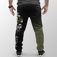 Clan Menzies Green Ancient Tartan Crest Jogger Sweatpants  Alba Celtic Style ZS61 Clan Menzies Tartan Today   
