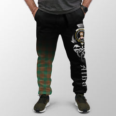 Clan Menzies Green Ancient Tartan Crest Jogger Sweatpants  Alba Celtic Style ZS61 Clan Menzies Tartan Today   