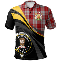 Clan Menzies 04 Tartan Polo Shirt - Royal Coat Of Arms Style LS88 Menzies 04 Tartan Tartan Polo   