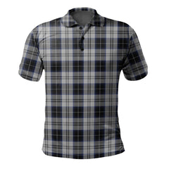 Clan Menzies Black Dress Tartan Polo Shirt BD87 Menzies Black Dress Tartan Tartan Polo   