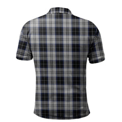 Clan Menzies Black Dress Tartan Polo Shirt BD87 Menzies Black Dress Tartan Tartan Polo   