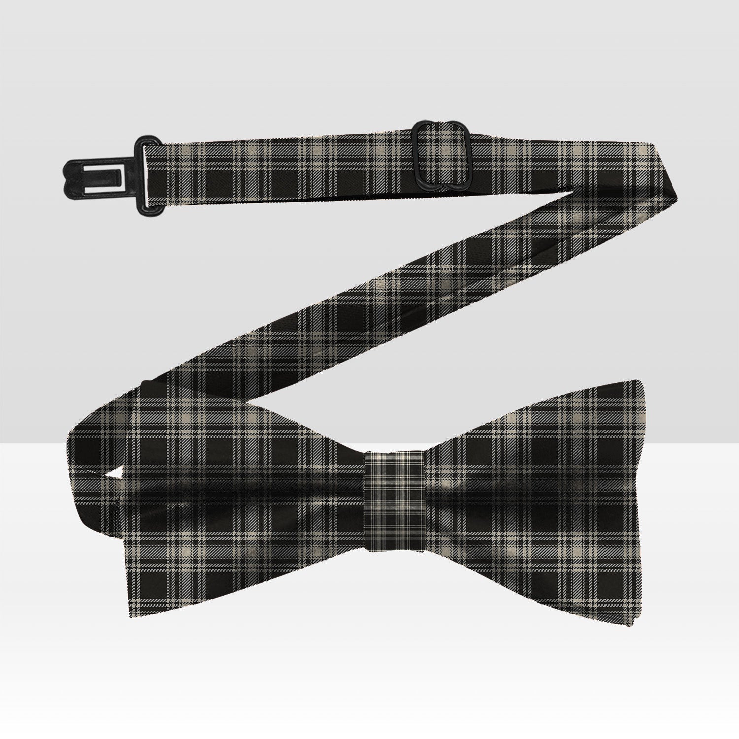 Clan Menzies Black And White Ancient Tartan Bow Tie LU34 Clan Menzies Tartan Today   