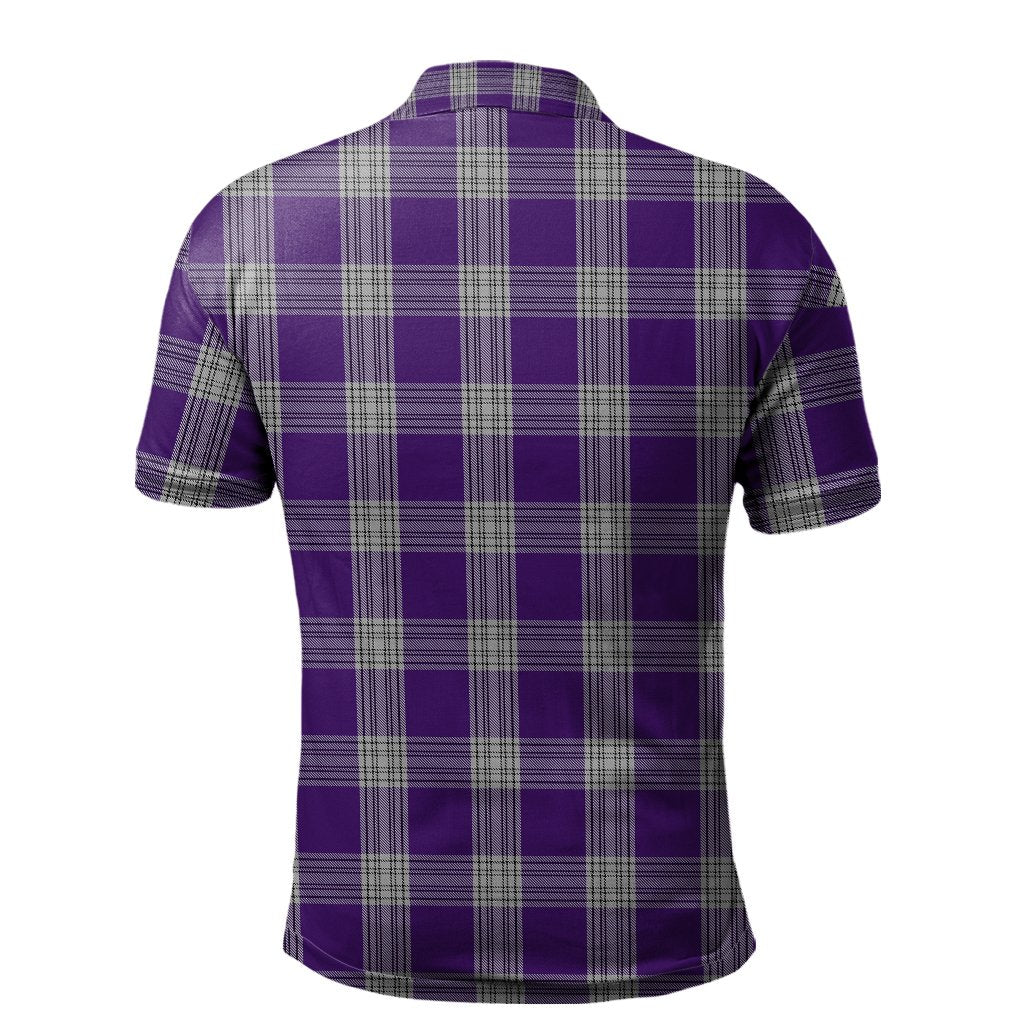 Clan Menzies Mauve and White Tartan Polo Shirt DQ38 Menzies Mauve and White Tartan Tartan Polo   