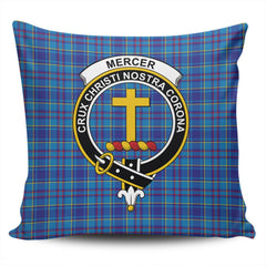 Clan Mercer Modern Tartan Crest Pillow Cover AH90 Clan Mercer Tartan Today   