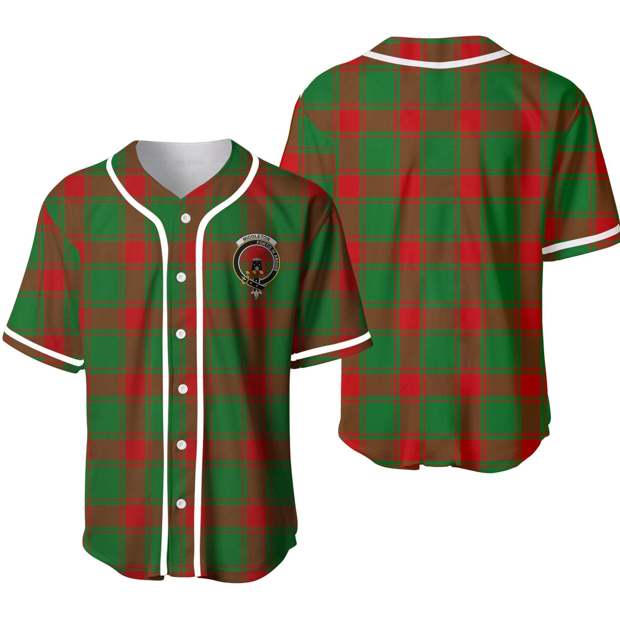 Clan Middleton Tartan Unisex Baseball Jersey IE13LB34 Clan Middleton Tartan Today   