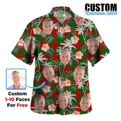 Clan Middleton Modern Tartan Custom Face Hawaiian Shirt – Unisex Gift for Family Members, Summer Party