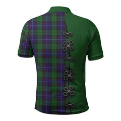 Clan Mitchell Tartan Polo Shirt - Lion Rampant And Celtic Thistle Style XH56 Mitchell Tartan Tartan Polo   