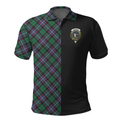 Clan Mitchell Modern Tartan Polo Shirt Half of Me - Cross Style YY18 Mitchell Modern Tartan Tartan Polo   