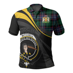 Clan Mitchell Modern Tartan Polo Shirt - Royal Coat Of Arms Style YS55 Mitchell Modern Tartan Tartan Polo   