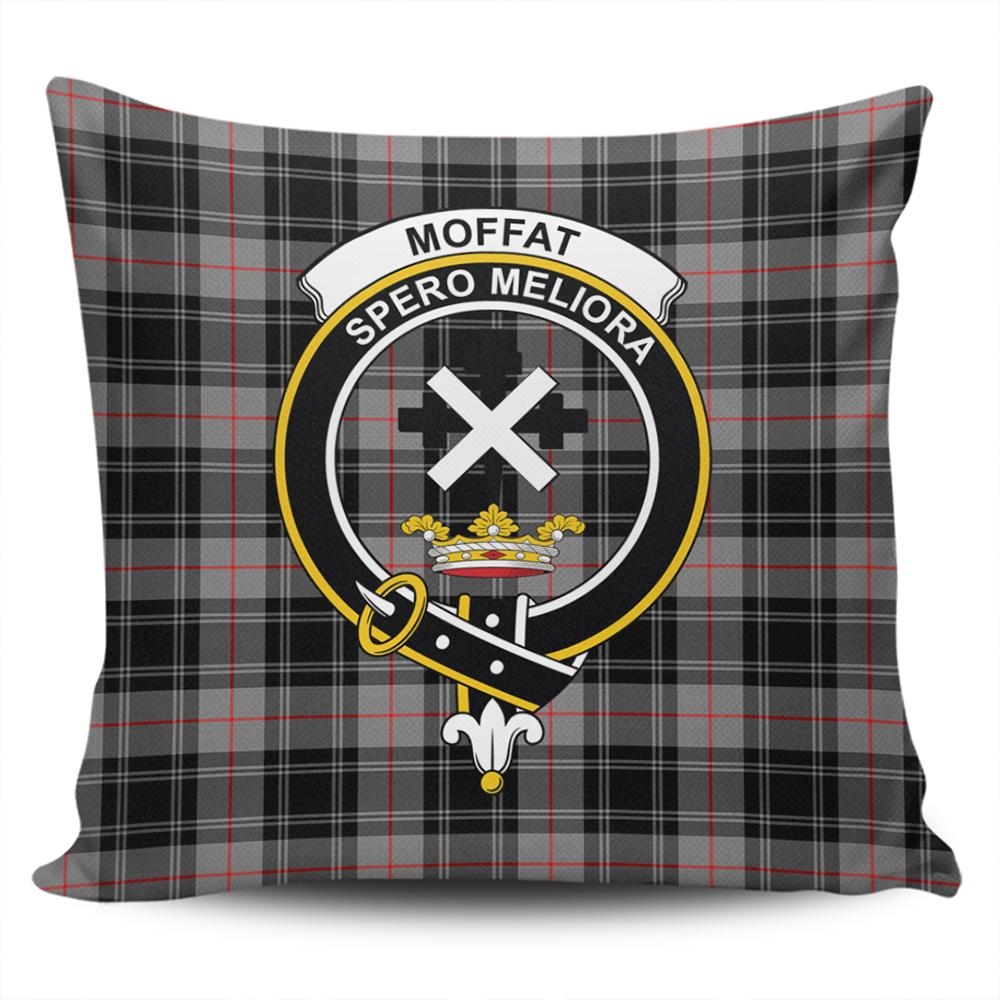 Clan Moffat Modern Tartan Crest Pillow Cover OA30 Clan Moffat Tartan Today   