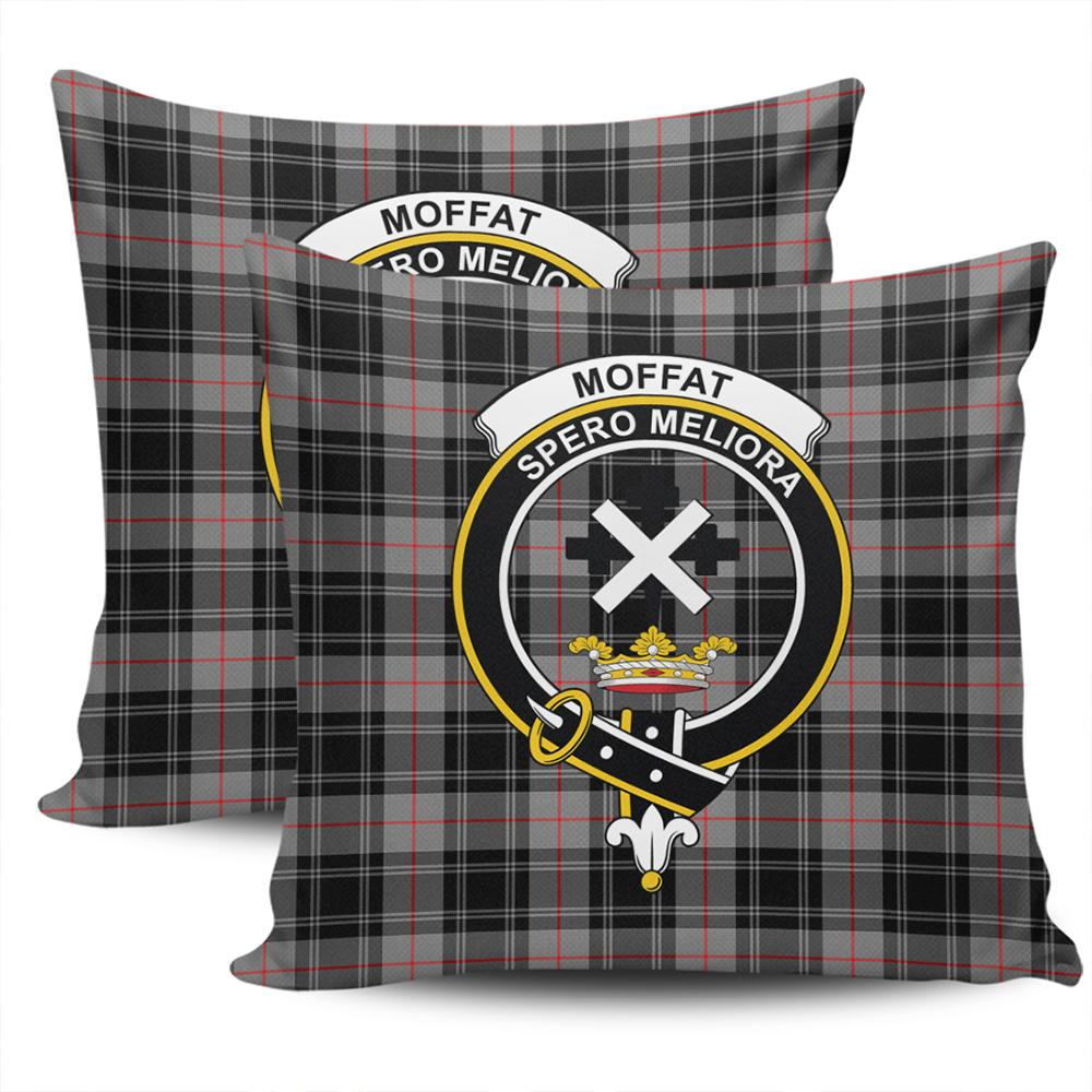 Clan Moffat Modern Tartan Crest Pillow Cover OA30 Clan Moffat Tartan Today   