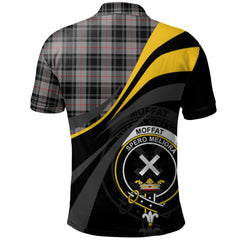 Clan Moffat Modern Tartan Polo Shirt - Royal Coat Of Arms Style ON61 Moffat Modern Tartan Tartan Polo   