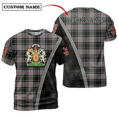 Moffat Modern Tartan Shirt with Scotland Coat of Arms & Custom Name MN79