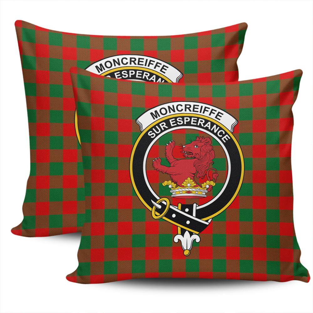 Clan Moncrieffe Tartan Crest Pillow Cover CI99 Clan Moncreiffe Tartan Today   