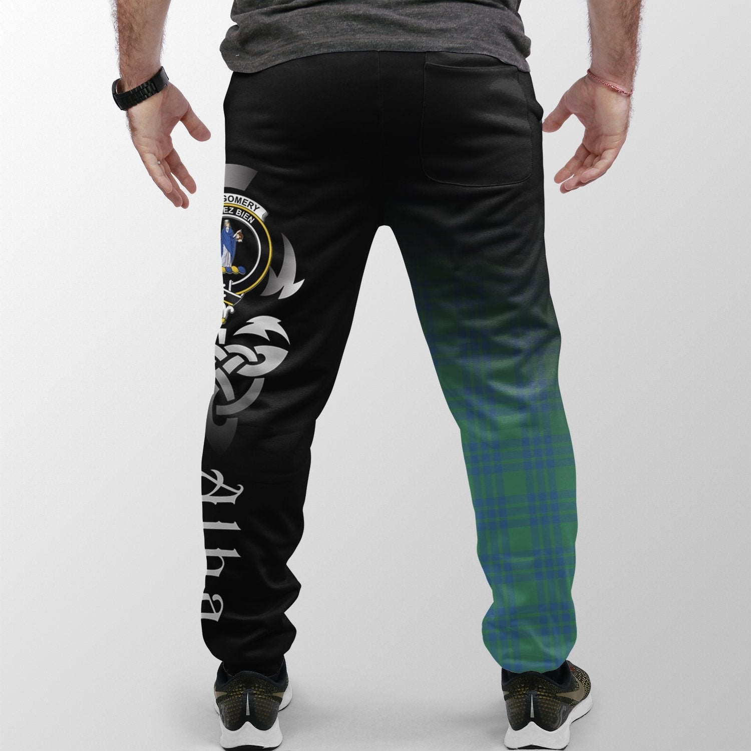 Clan Montgomery Ancient Tartan Crest Jogger Sweatpants  Alba Celtic Style XI27 Clan Montgomery Tartan Today   