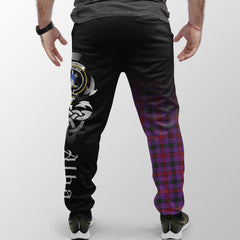 Clan Montgomery Modern Tartan Crest Jogger Sweatpants  Alba Celtic Style SL82 Clan Montgomery Tartan Today   