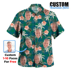 Clan Montgomery Ancient Tartan Custom Face Hawaiian Shirt – Unisex Gift for Family Members, Summer Party HV57 Montgomery Ancient Tartan Tartan Hawaii Shirt