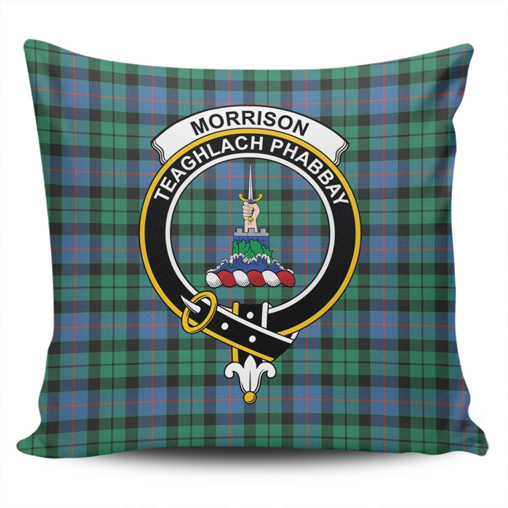 Clan Morrison Ancient Tartan Crest Pillow Cover LK62 Clan Morrison Tartan Today   