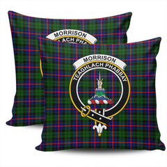 Clan Morrison Modern Tartan Crest Pillow Cover MP97 Clan Morrison Tartan Today   