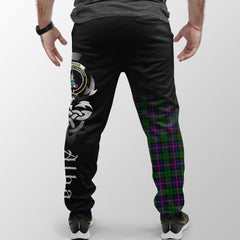 Clan Morrison Modern Tartan Crest Jogger Sweatpants  Alba Celtic Style DV87 Clan Morrison Tartan Today   
