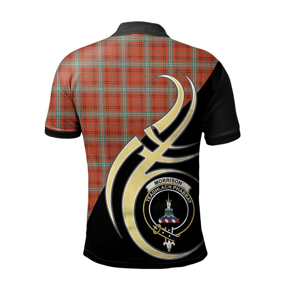 Clan Morrison Red Ancient Tartan Polo Shirt - Believe In Me Style GV39 Morrison Red Ancient Tartan Tartan Polo   