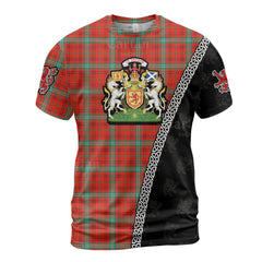 Personalized Clan Morrison Red Ancient Tartan Shirt with Scotland Coat of Arms & Custom Name BZ12