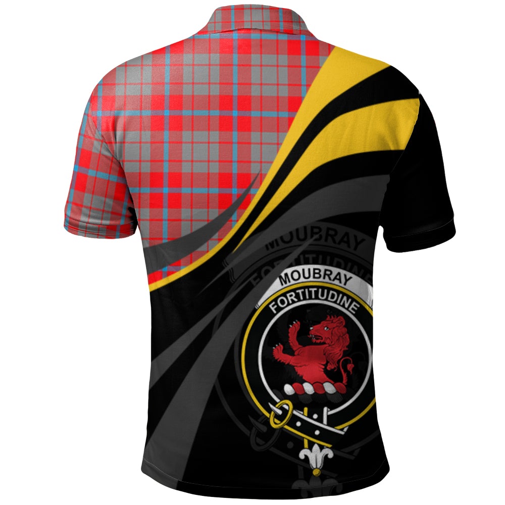 Clan Moubray Tartan Polo Shirt - Royal Coat Of Arms Style YL81 Moubray Tartan Tartan Polo   