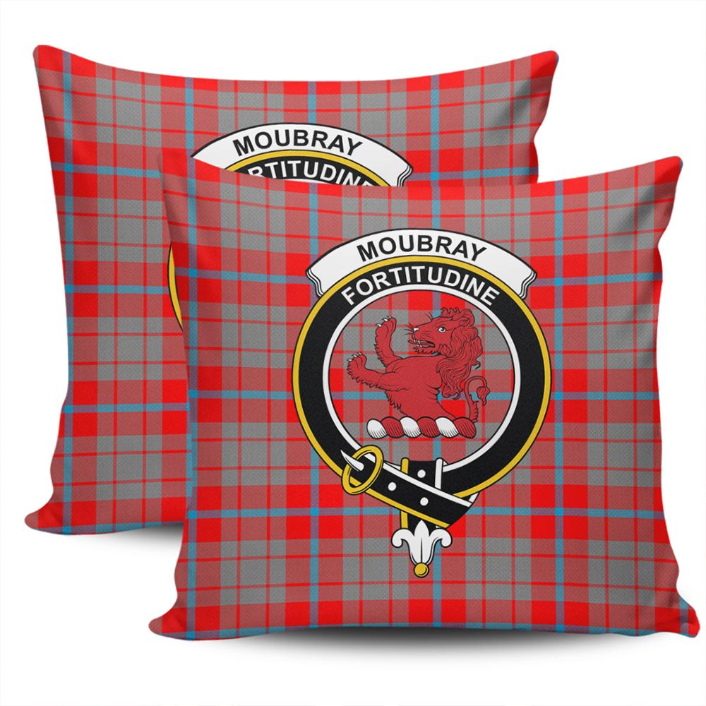 Clan Moubray Tartan Crest Pillow Cover UJ16 Clan Moubray Tartan Today   