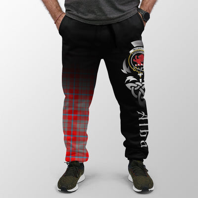 Clan Moubray Tartan Crest Jogger Sweatpants Alba Celtic Style